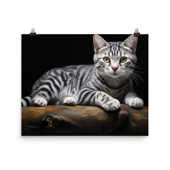 American Shorthair Photo paper poster - PosterfyAI.com