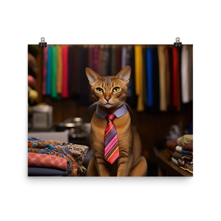 Abyssinian Sales Consultant Photo paper poster - PosterfyAI.com