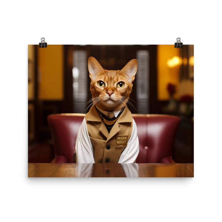 Abyssinian Hotel Staff Photo paper poster - PosterfyAI.com
