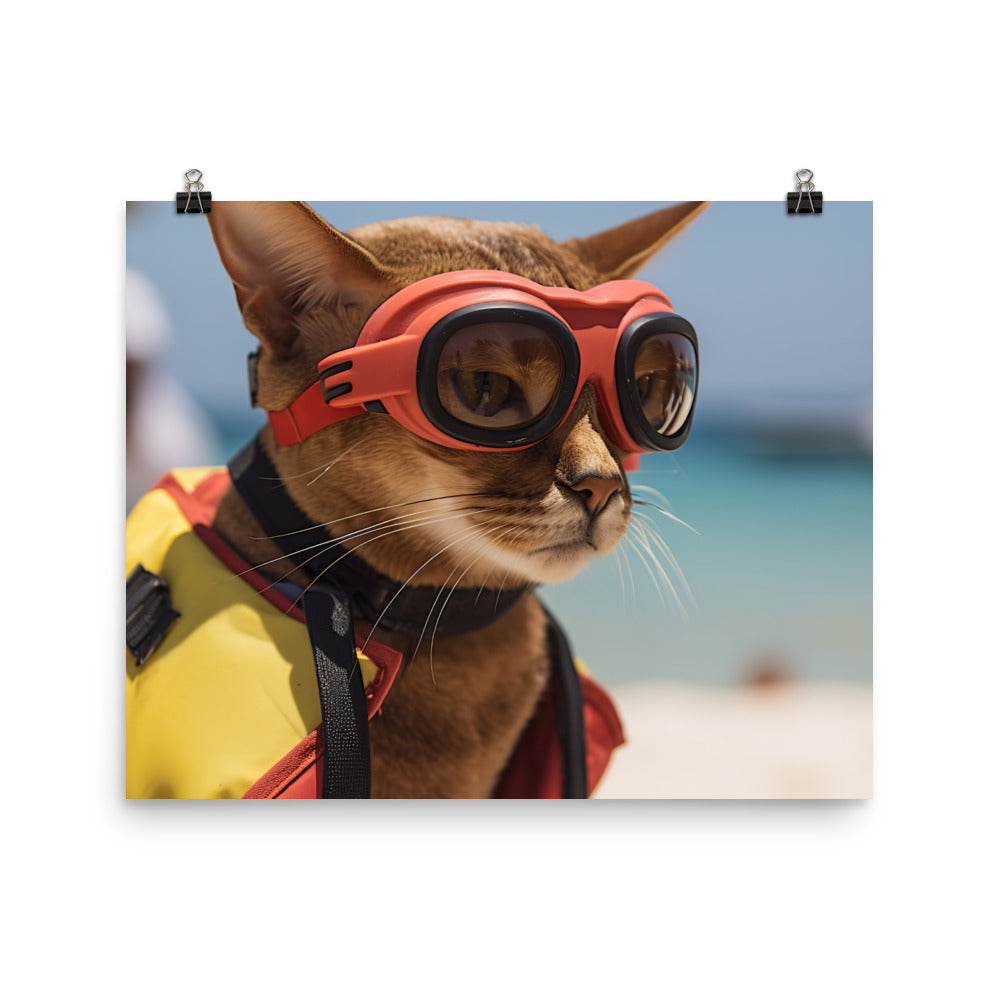 Abyssinian Lifeguard Photo paper poster - PosterfyAI.com