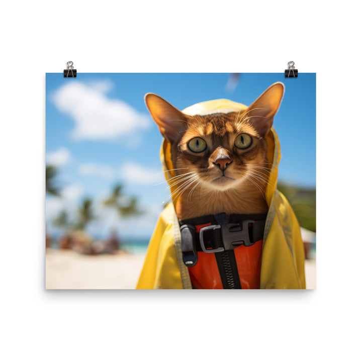 Abyssinian Lifeguard Photo paper poster - PosterfyAI.com