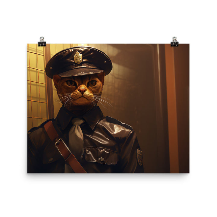 Abyssinian Prison Officer Photo paper poster - PosterfyAI.com