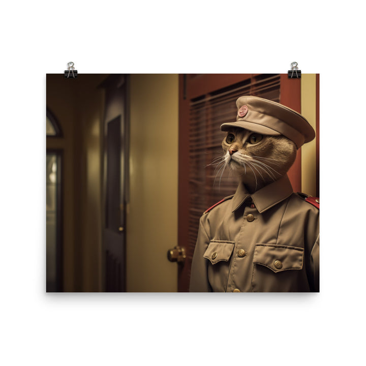 Abyssinian Prison Officer Photo paper poster - PosterfyAI.com