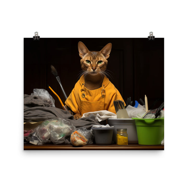 Abyssinian Janitor Photo paper poster - PosterfyAI.com