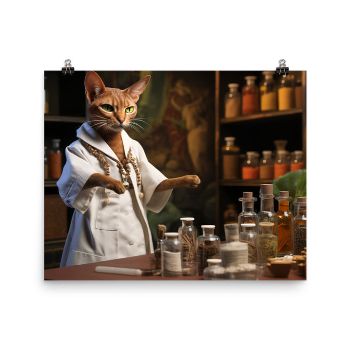 Abyssinian Pharmacist Photo paper poster - PosterfyAI.com