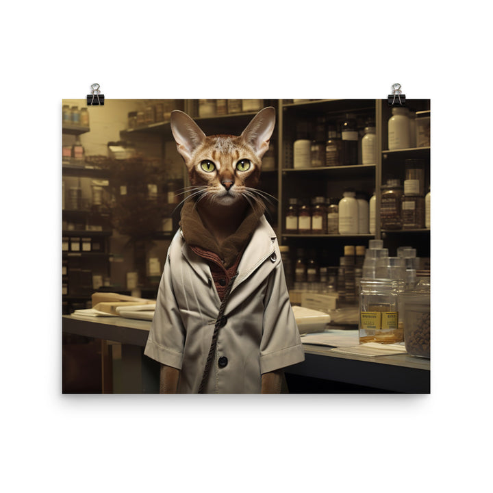 Abyssinian Pharmacist Photo paper poster - PosterfyAI.com