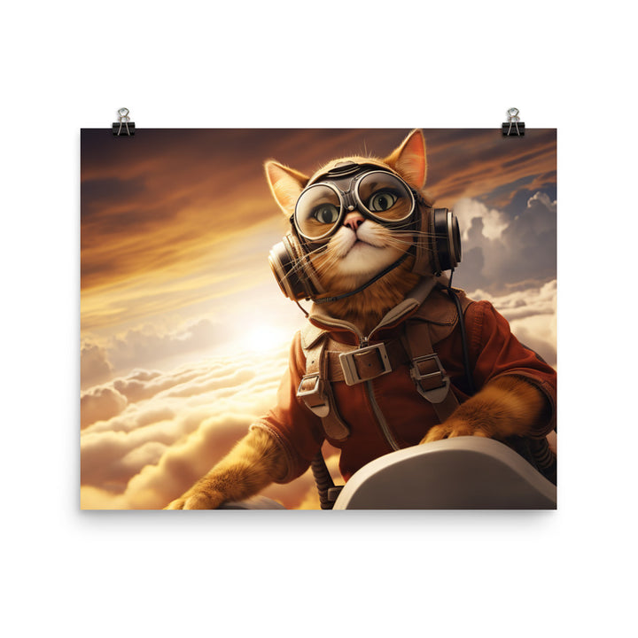 Abyssinian Pilot Photo paper poster - PosterfyAI.com