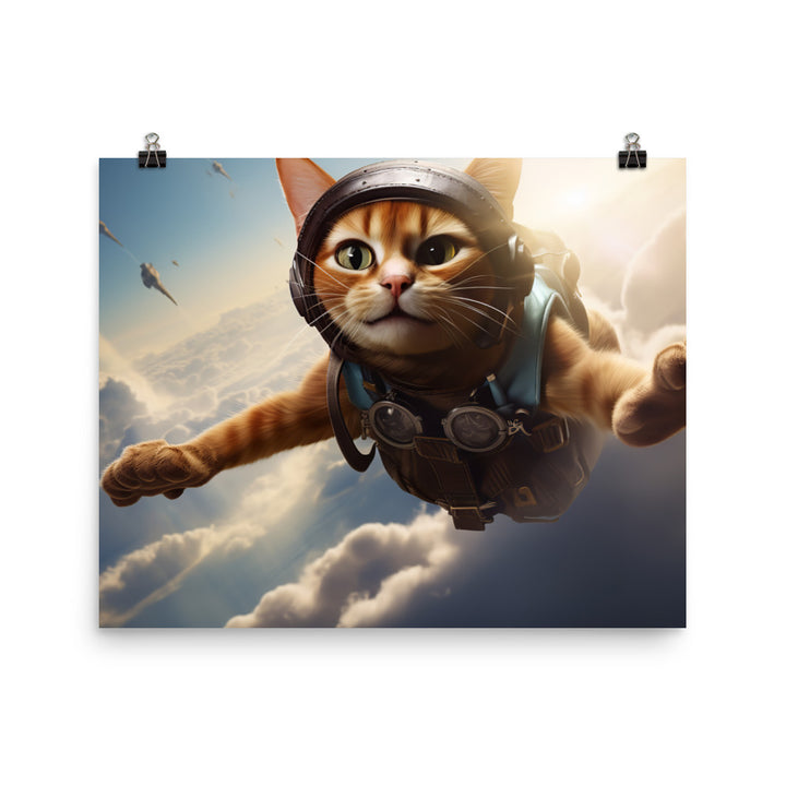 Abyssinian Pilot Photo paper poster - PosterfyAI.com