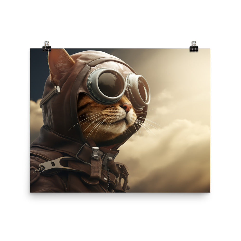 Abyssinian Pilot Photo paper poster - PosterfyAI.com