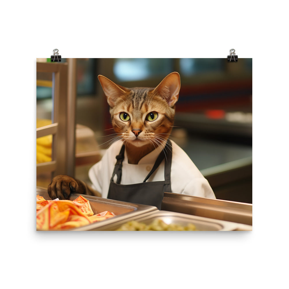 Abyssinian Fast Food Crew Photo paper poster - PosterfyAI.com