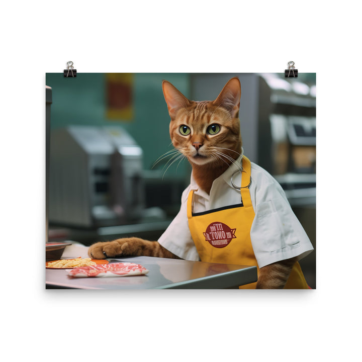 Abyssinian Fast Food Crew Photo paper poster - PosterfyAI.com