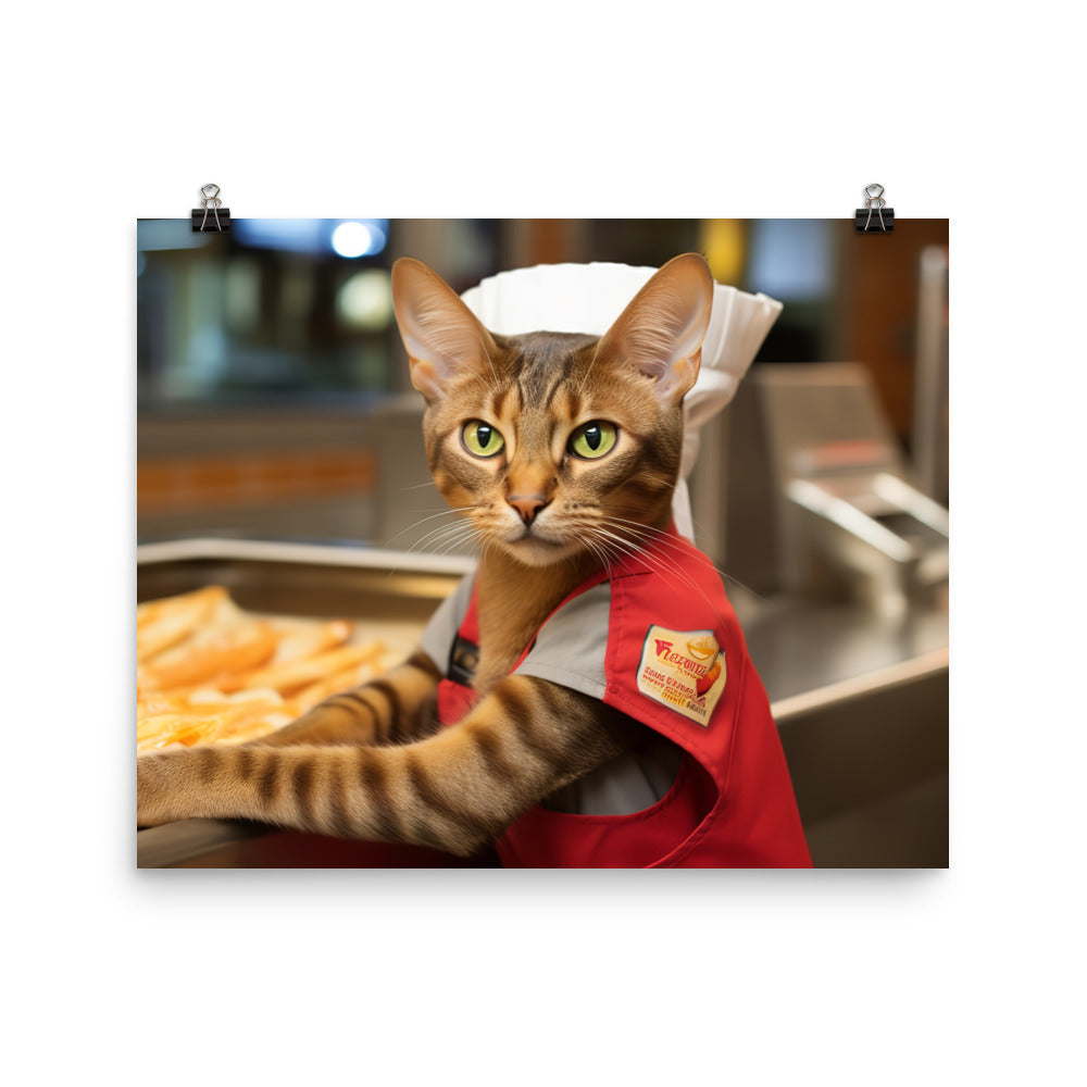 Abyssinian Fast Food Crew Photo paper poster - PosterfyAI.com