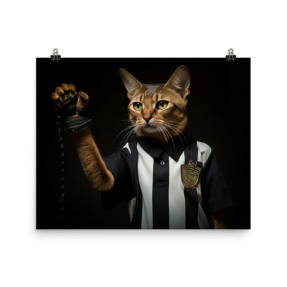 Abyssinian Referee Photo paper poster - PosterfyAI.com