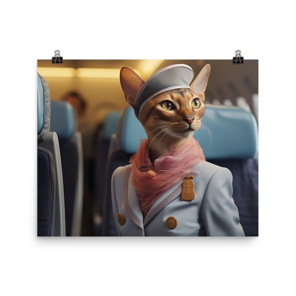 Abyssinian Cabin Crew Photo paper poster - PosterfyAI.com