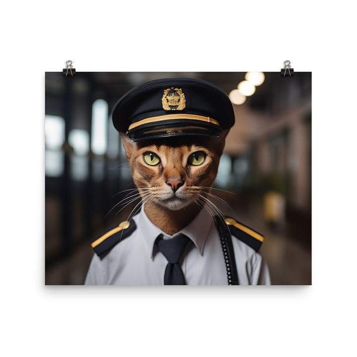 Abyssinian Security Officer Photo paper poster - PosterfyAI.com