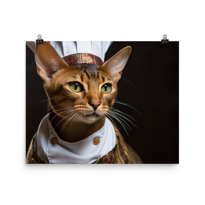 Abyssinian Chef Photo paper poster - PosterfyAI.com