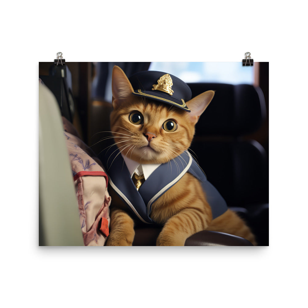 Abyssinian Mail Carrier Photo paper poster - PosterfyAI.com