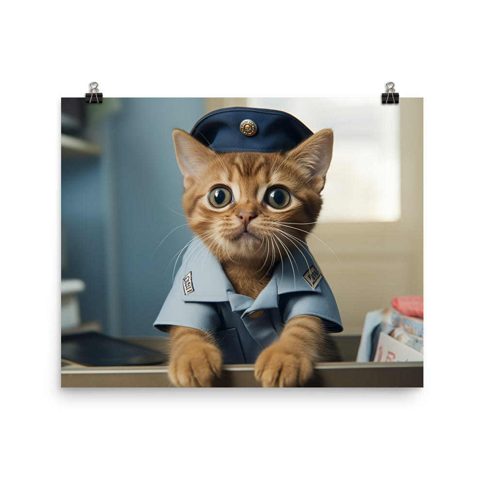 Abyssinian Mail Carrier Photo paper poster - PosterfyAI.com