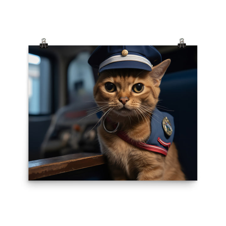 Abyssinian Mail Carrier Photo paper poster - PosterfyAI.com