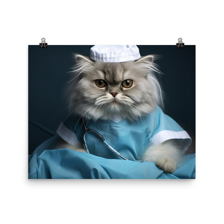 Persian Nurse Photo paper poster - PosterfyAI.com