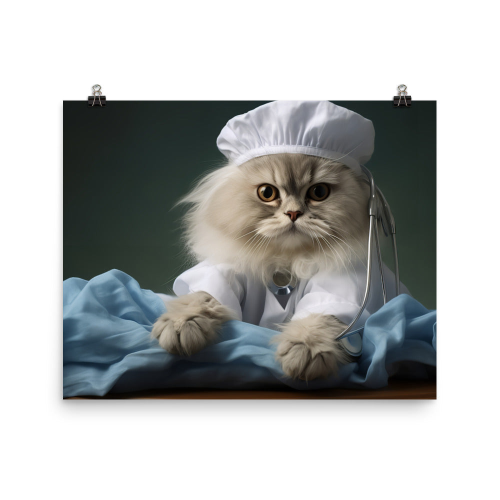 Persian Nurse Photo paper poster - PosterfyAI.com