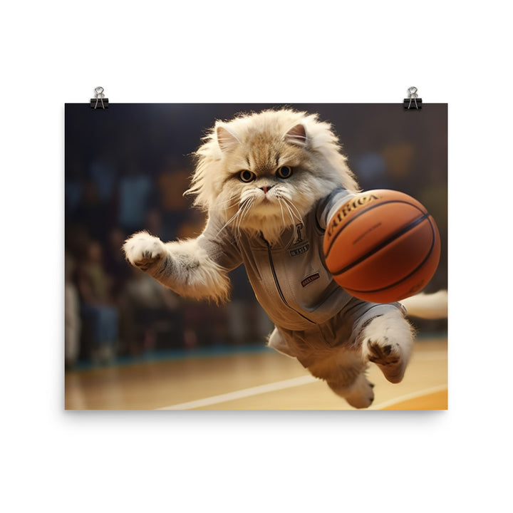 Persian Basketball Player Photo paper poster - PosterfyAI.com