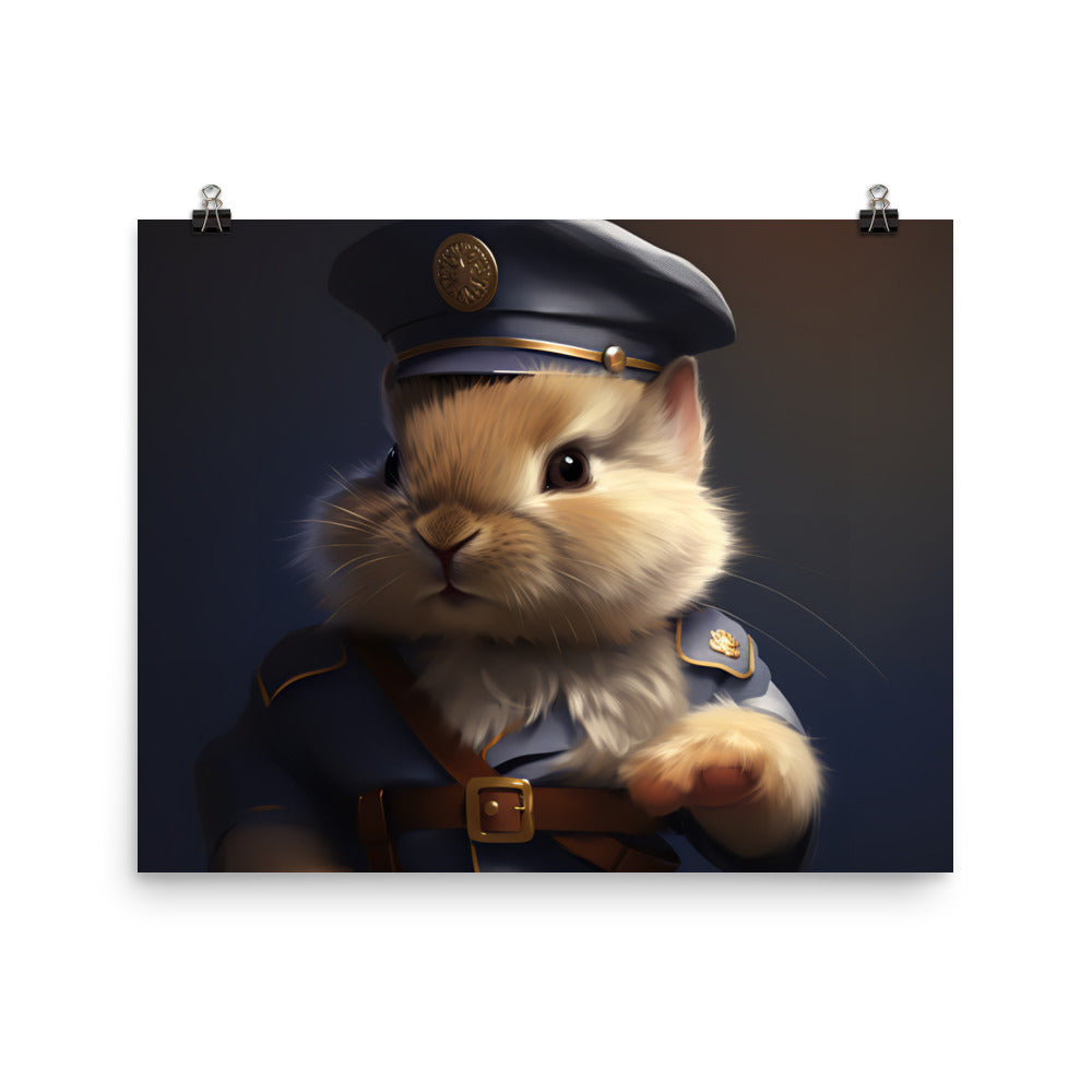 Lionhead Security Officer Photo paper poster - PosterfyAI.com