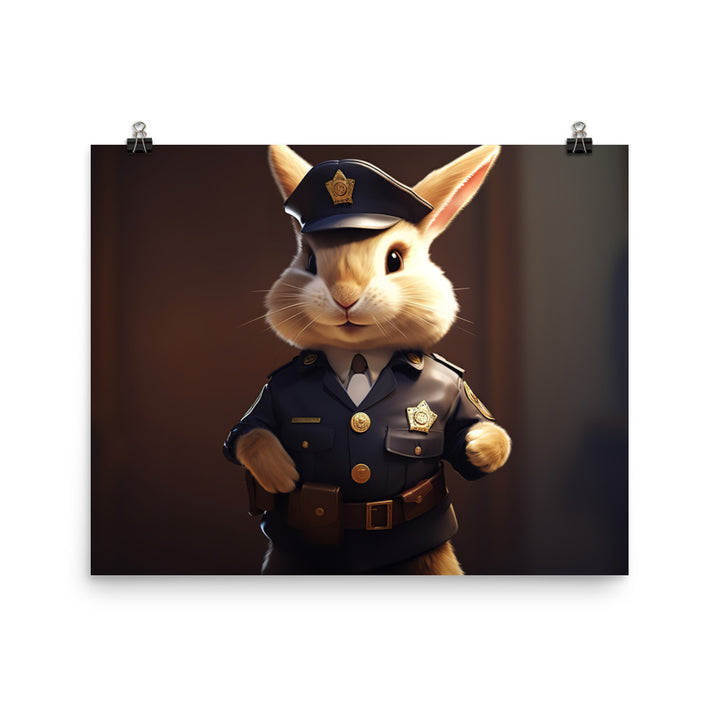 Lionhead Security Officer Photo paper poster - PosterfyAI.com