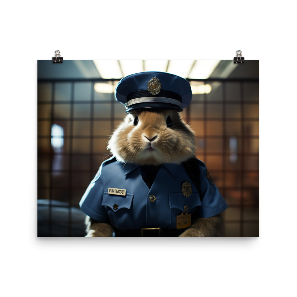 Lionhead Prison Officer Photo paper poster - PosterfyAI.com