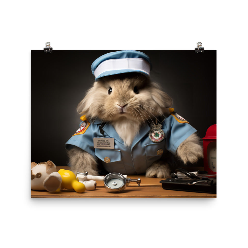 Lionhead Paramedic Photo paper poster - PosterfyAI.com