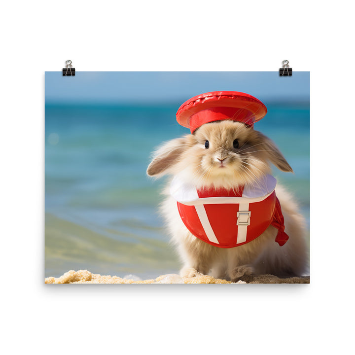 Lionhead Lifeguard Photo paper poster - PosterfyAI.com