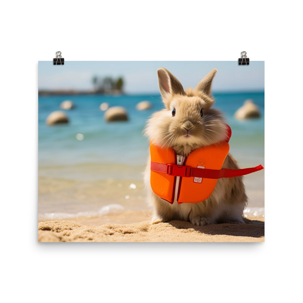 Lionhead Lifeguard Photo paper poster - PosterfyAI.com