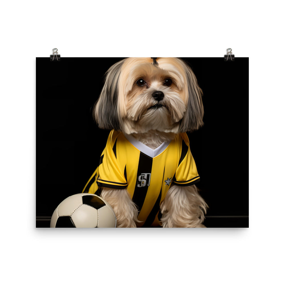 Lhasa Apso Referee Photo paper poster - PosterfyAI.com