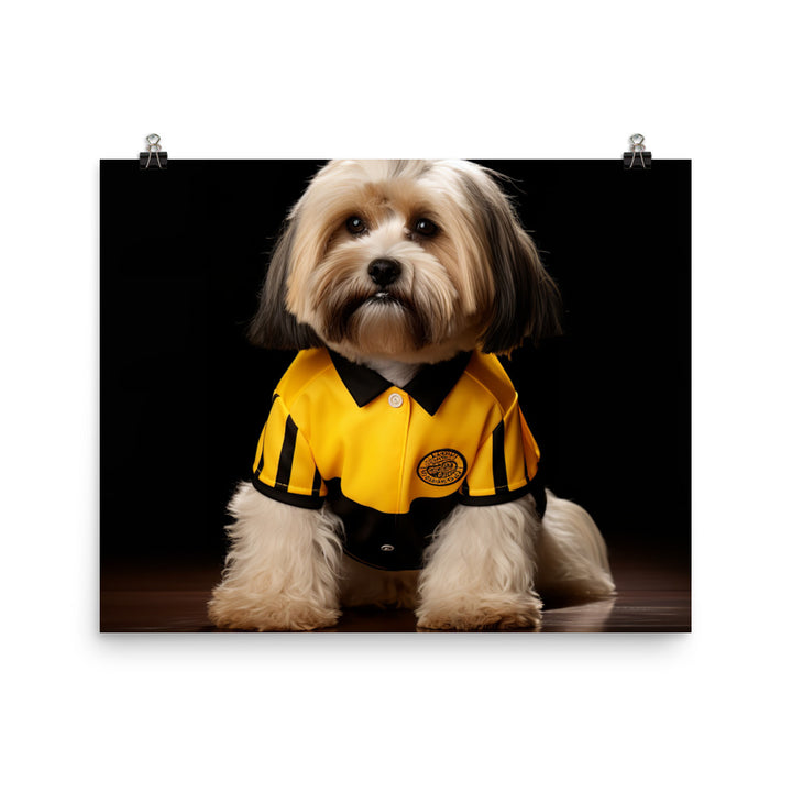 Lhasa Apso Referee Photo paper poster - PosterfyAI.com