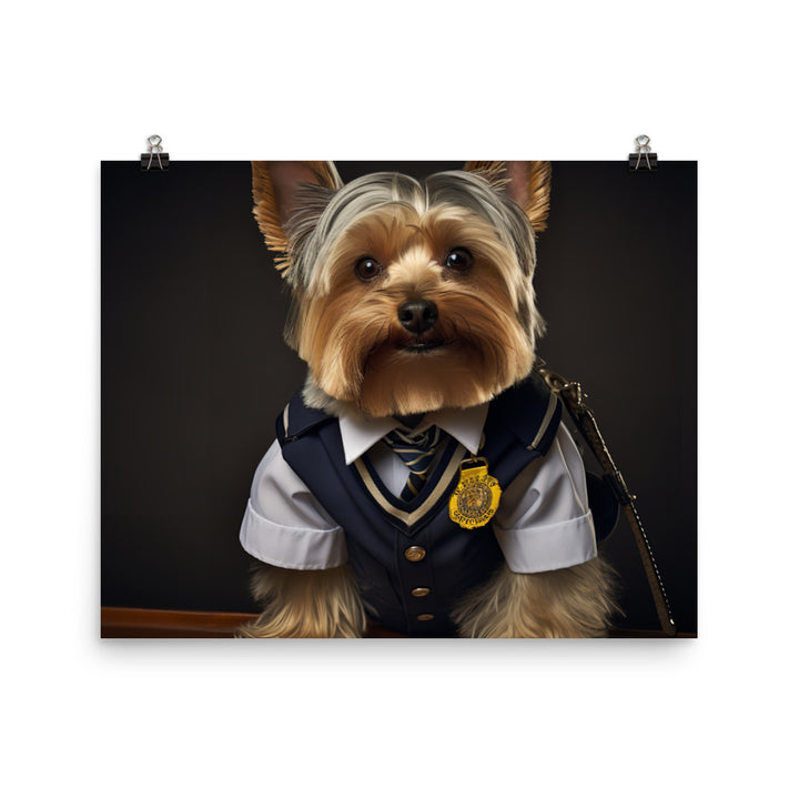 Yorkshire Terrier Transit Operator Photo paper poster - PosterfyAI.com