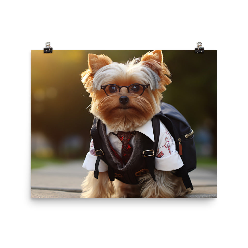 Yorkshire Terrier Student Photo paper poster - PosterfyAI.com