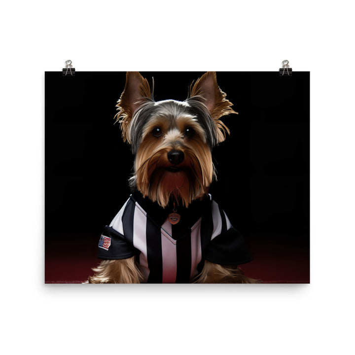 Yorkshire Terrier Referee Photo paper poster - PosterfyAI.com