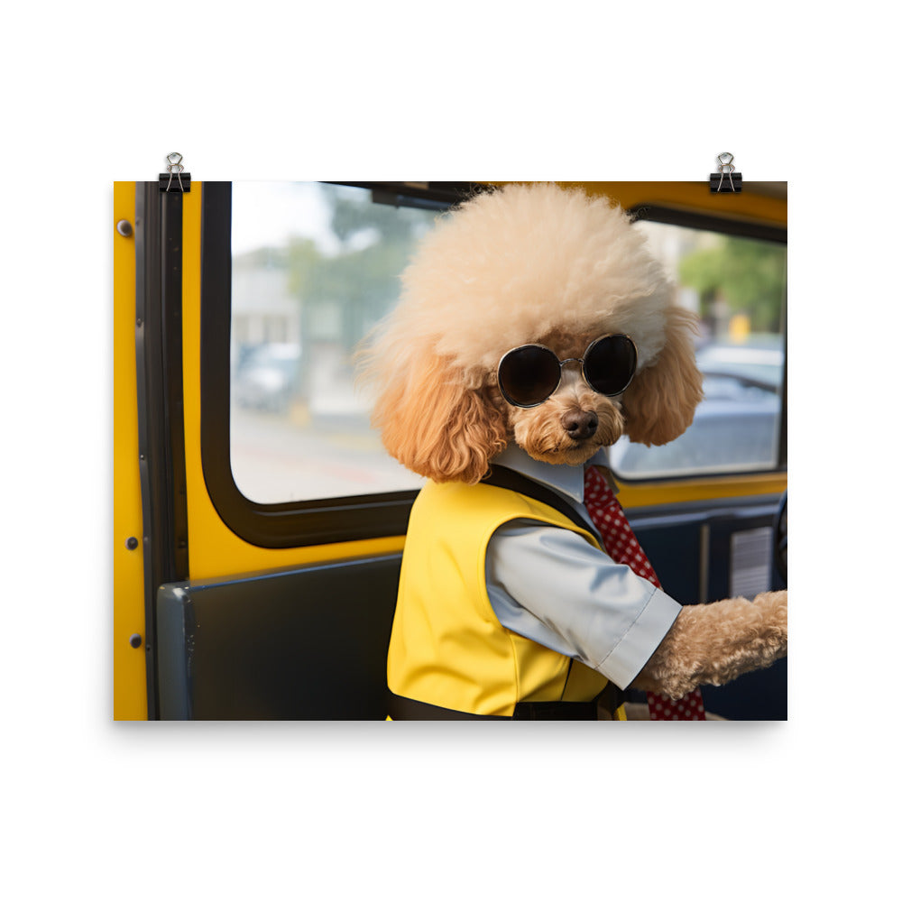 Poodle Transit Operator Photo paper poster - PosterfyAI.com