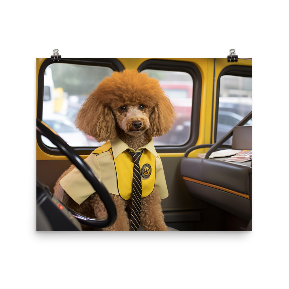 Poodle Transit Operator Photo paper poster - PosterfyAI.com