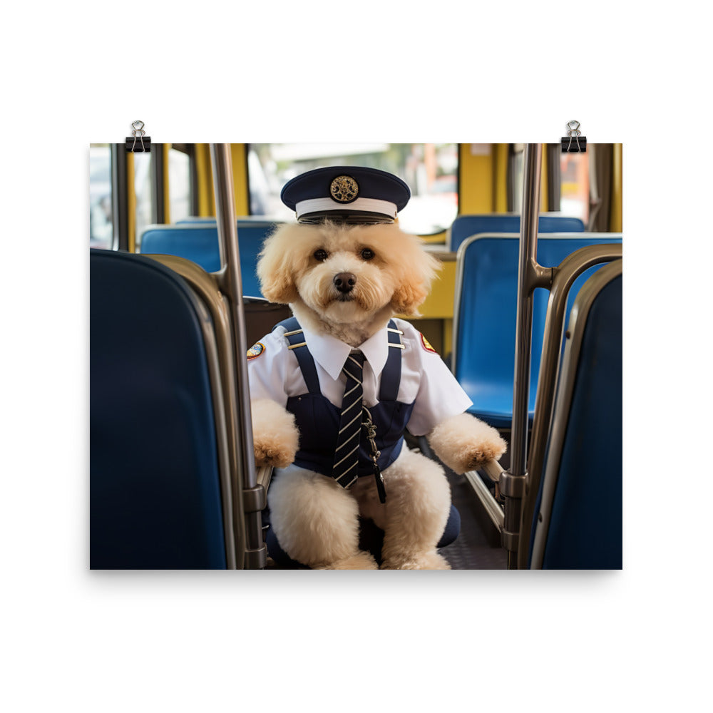 Poodle Transit Operator Photo paper poster - PosterfyAI.com