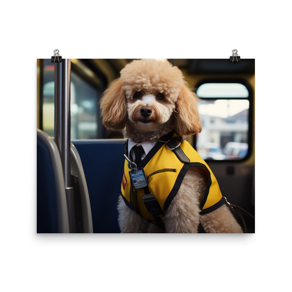 Poodle Transit Operator Photo paper poster - PosterfyAI.com