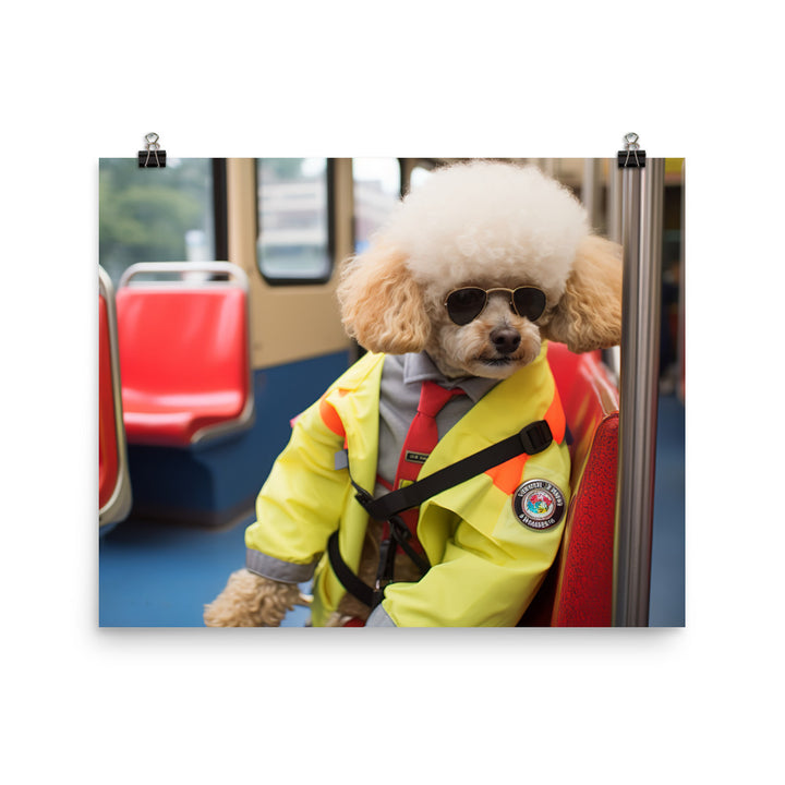 Poodle Transit Operator Photo paper poster - PosterfyAI.com