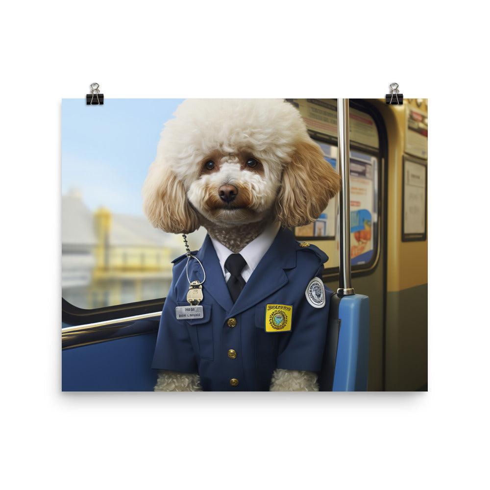 Poodle Transit Operator Photo paper poster - PosterfyAI.com