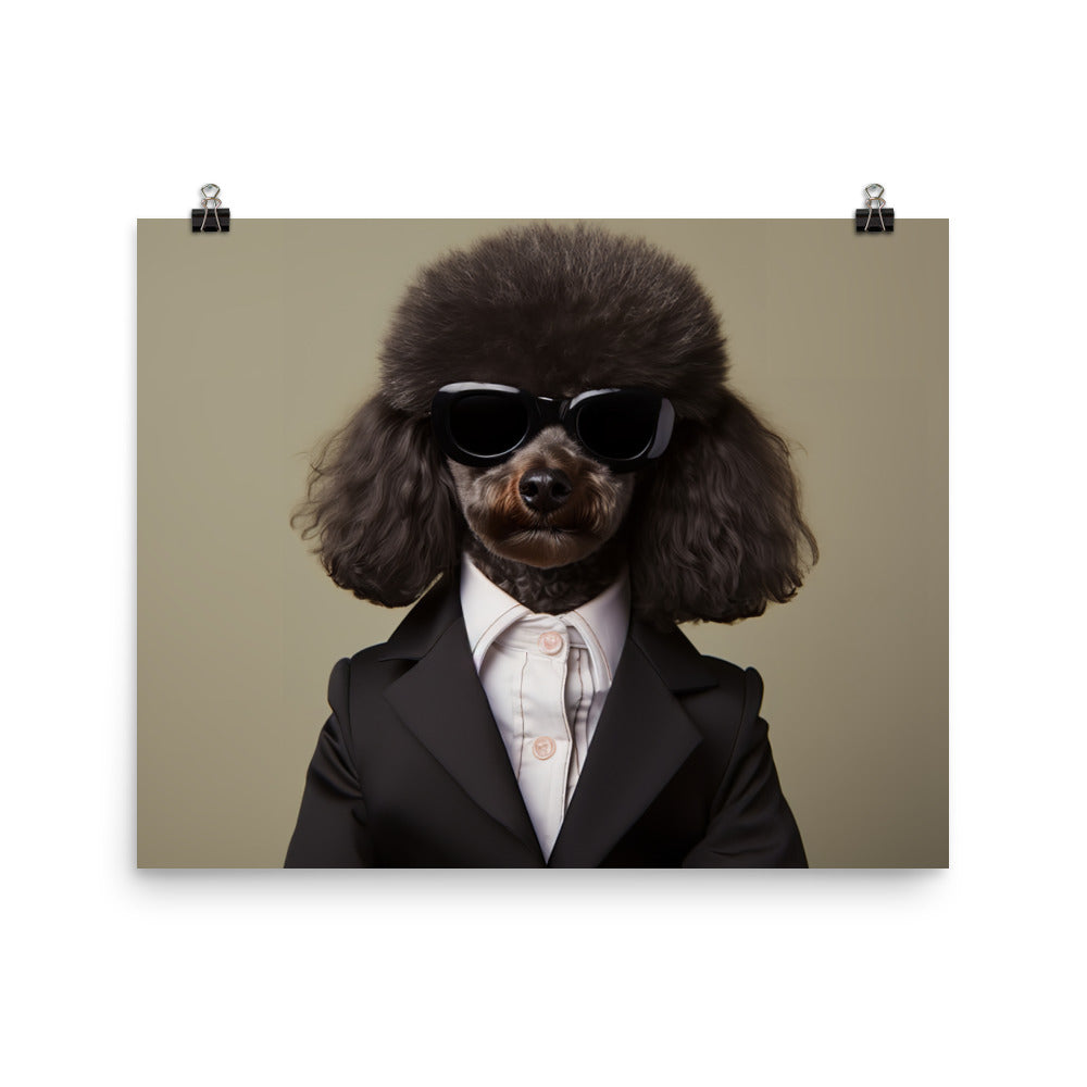 Poodle Sales Consultant Photo paper poster - PosterfyAI.com