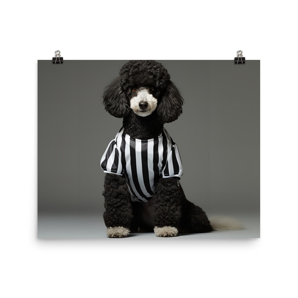 Poodle Referee Photo paper poster - PosterfyAI.com