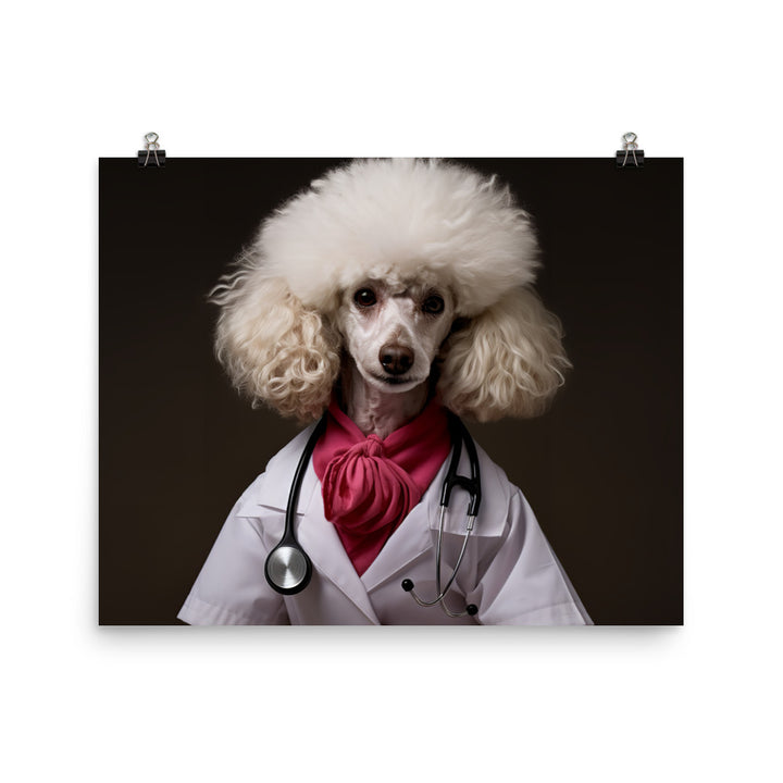 Poodle Nurse Photo paper poster - PosterfyAI.com