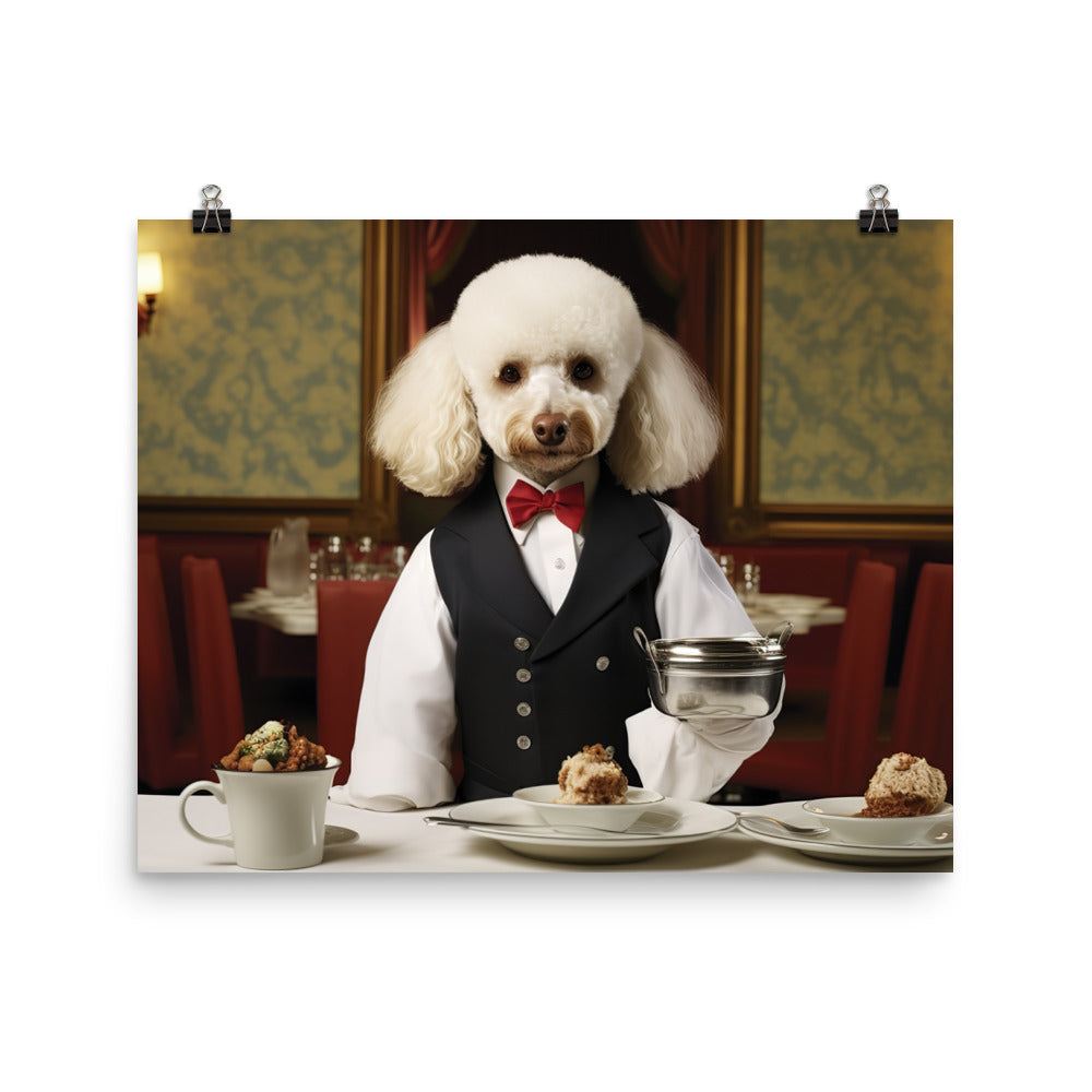 Poodle Hotel Staff Photo paper poster - PosterfyAI.com