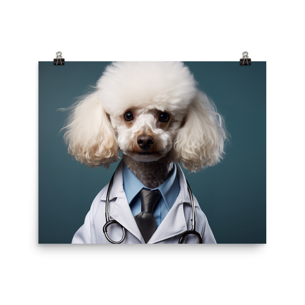 Poodle Doctor Photo paper poster - PosterfyAI.com