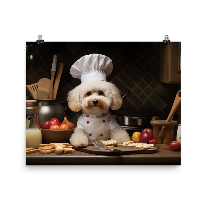 Poodle Chef Photo paper poster - PosterfyAI.com