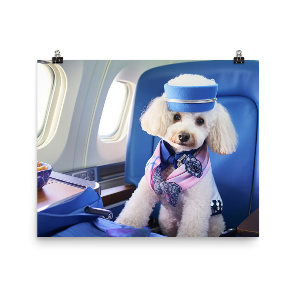 Poodle Cabin Crew Photo paper poster - PosterfyAI.com